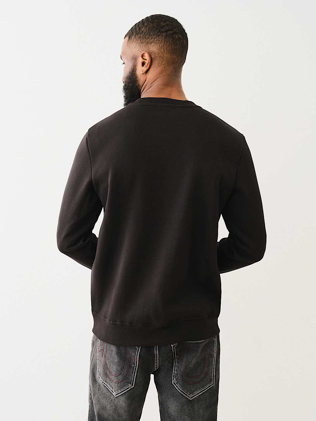 True Religion EMBOSSED ARCH LOGO SWEATSHIRT