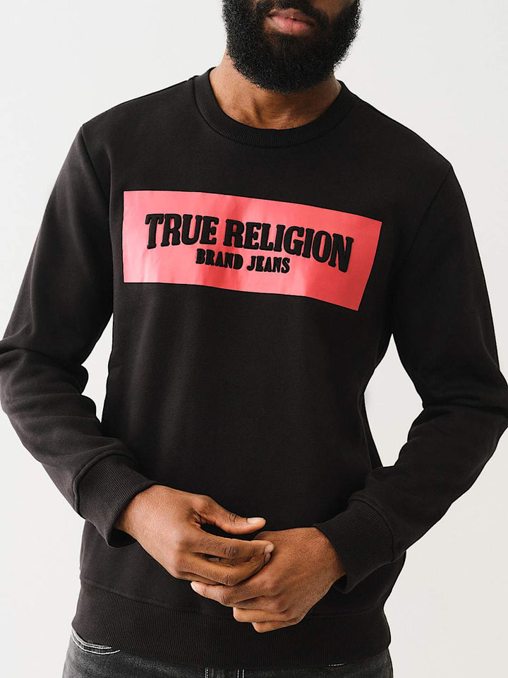 True Religion EMBOSSED ARCH LOGO SWEATSHIRT