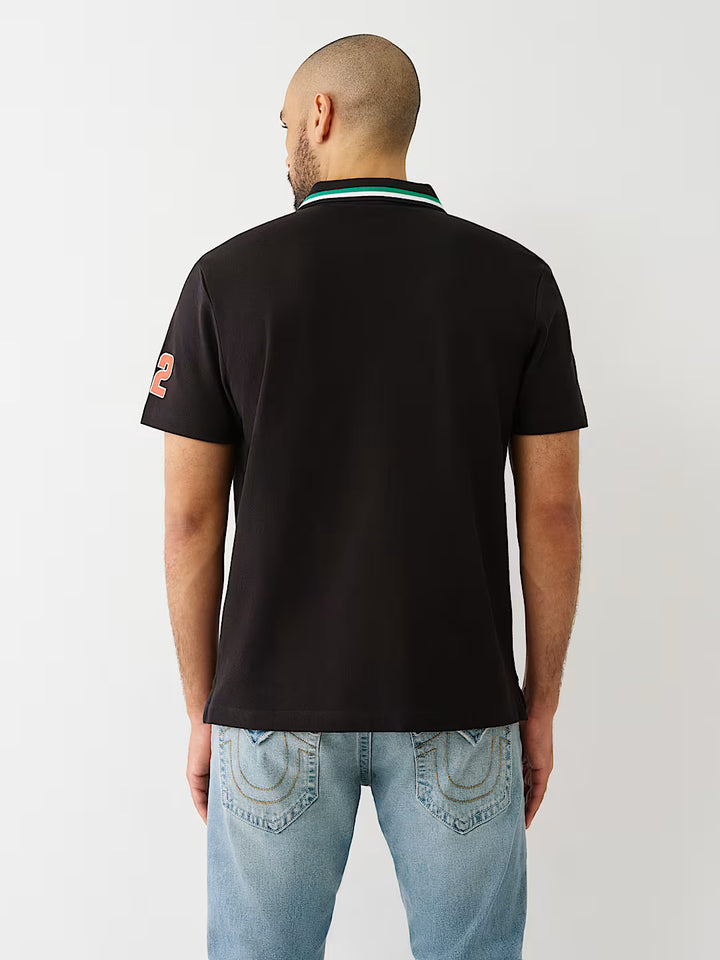 TRUE RELIGION BUDDHA RELAXED POLO SHIRT