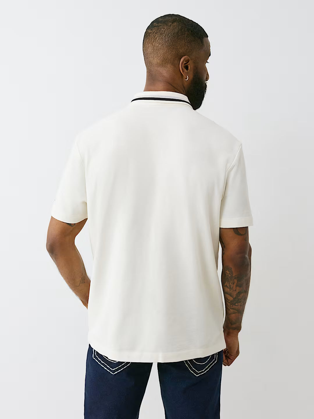 TRUE RELIGION BUDDHA RELAXED POLO SHIRT