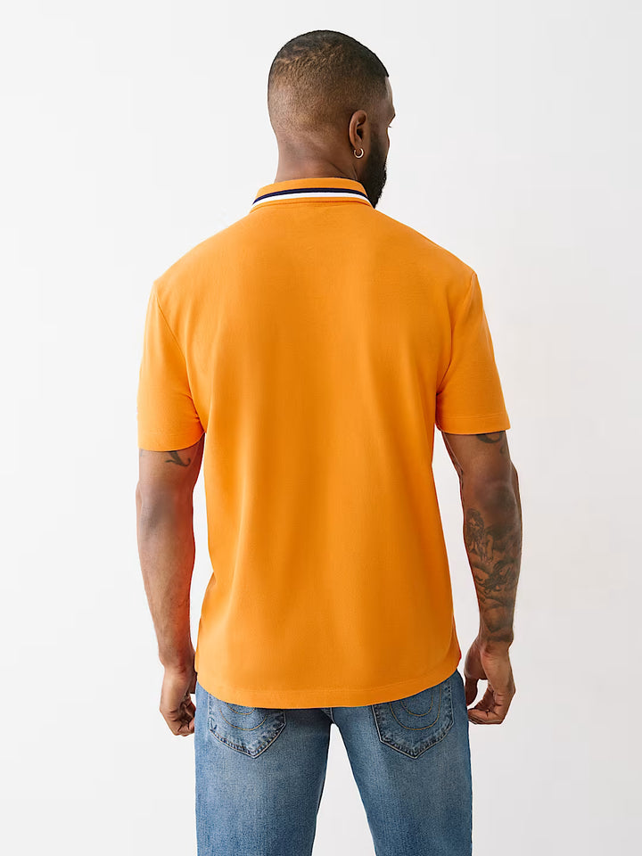 TRUE RELIGION BUDDHA RELAXED POLO SHIRT