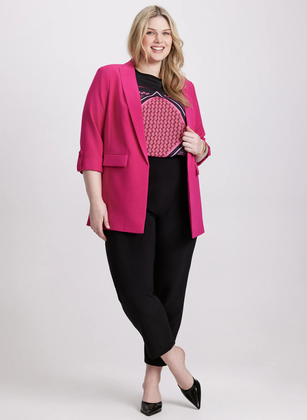 LAURA Open-Front Longline Blazer