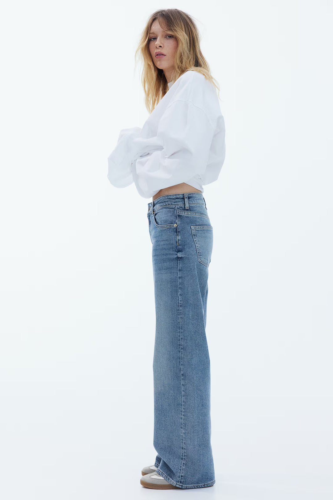 H&M Harper High Rise Wide Leg Jeans