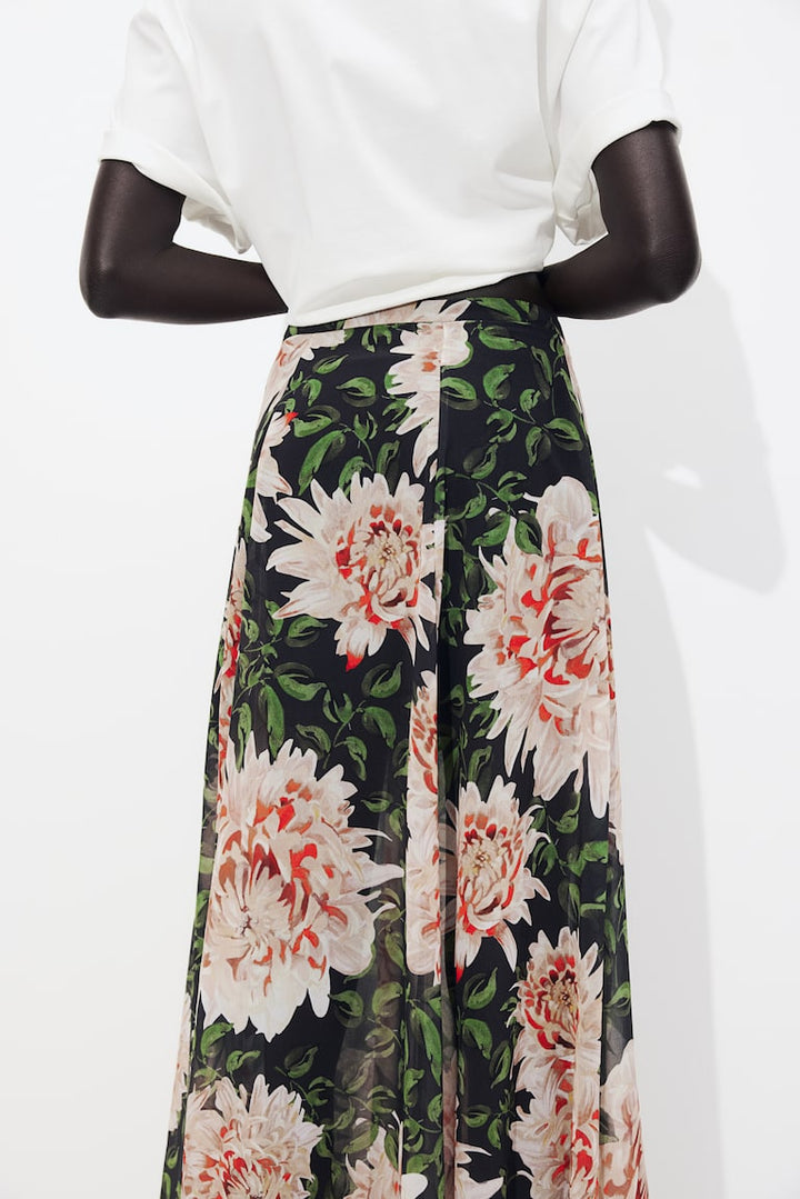 H&M Sheer Midi Skirt