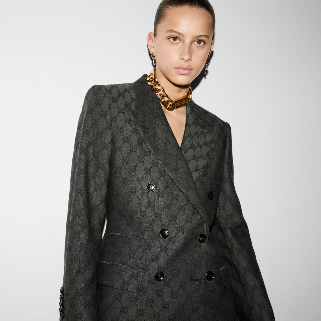 GUCCI GG wool jacquard jacket