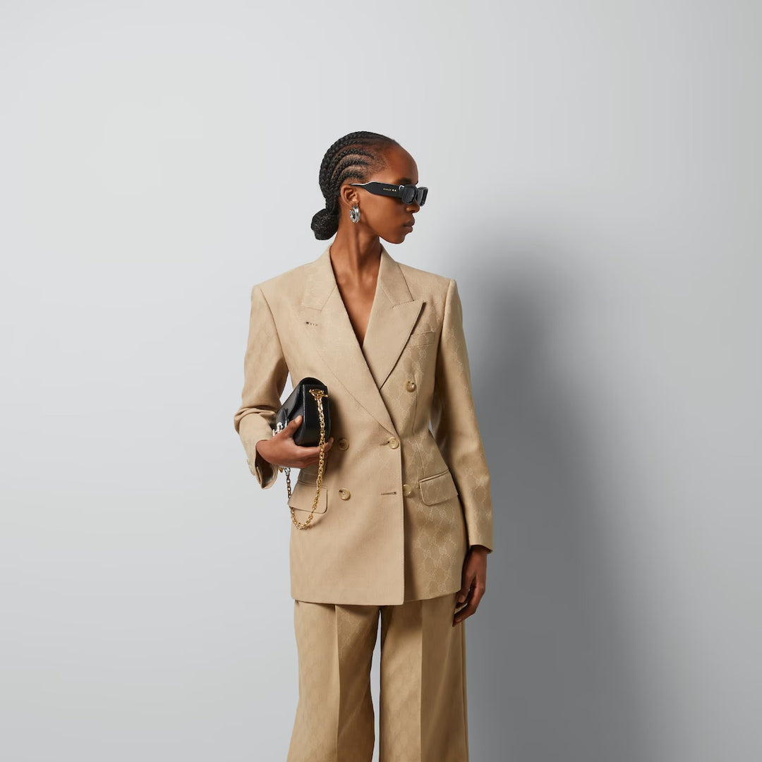 GUCCI GG wool jacquard jacket
