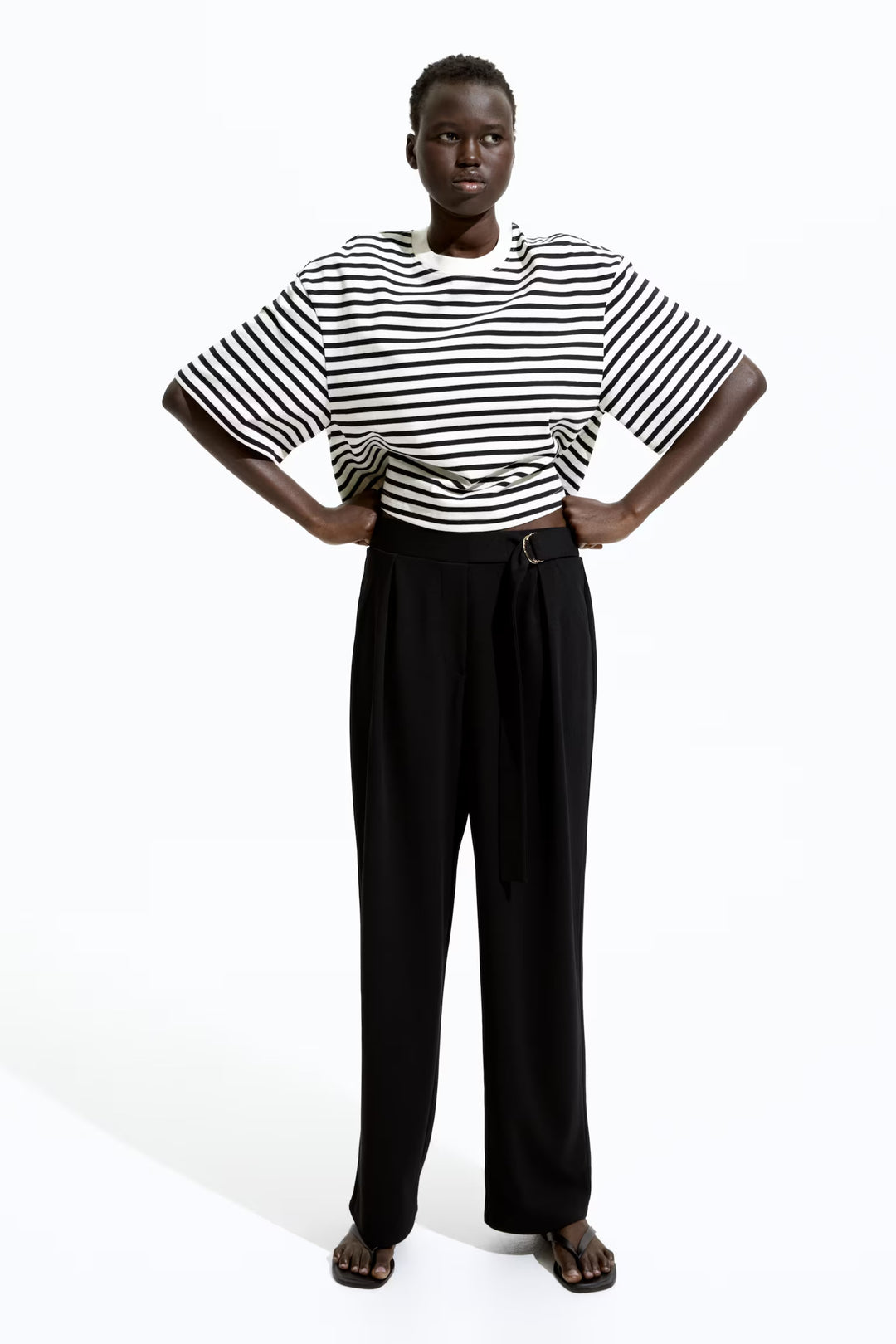 H&M Belted Pants