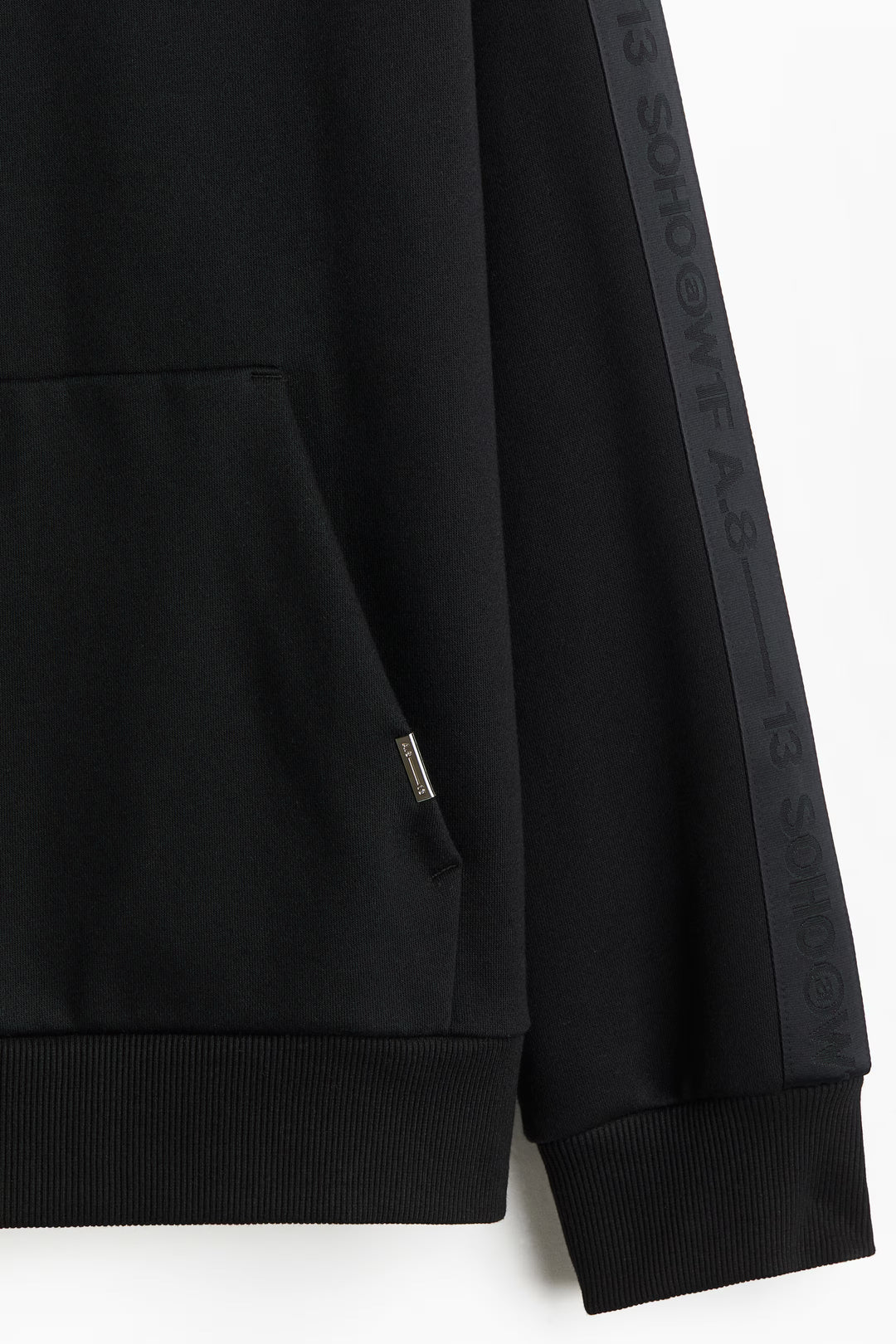 H&M Loose Fit Hoodie with Side Stripes