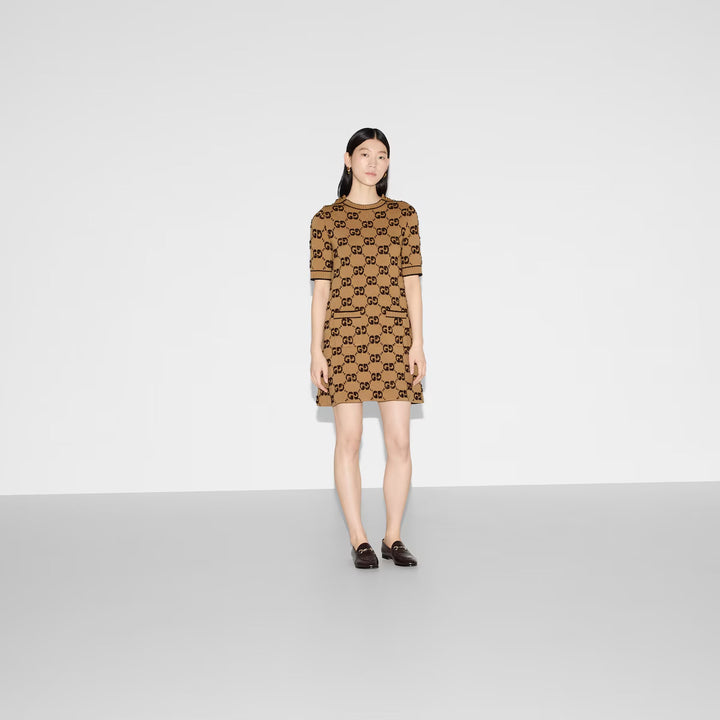 Gucci GG wool bouclé jacquard dress