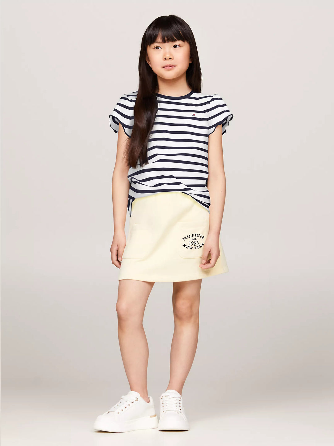 Tommy Hilfiger Kids' Stripe Ruffle-Sleeve T-Shirt