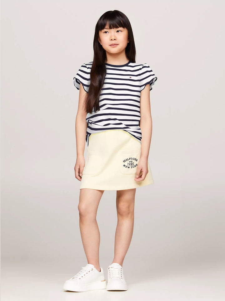 Tommy Hilfiger Kids' Stripe Ruffle-Sleeve T-Shirt