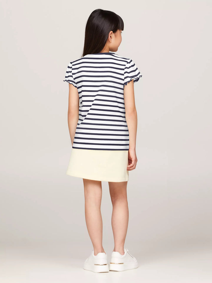 Tommy Hilfiger Kids' Stripe Ruffle-Sleeve T-Shirt