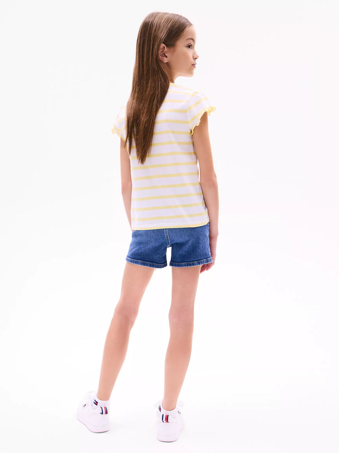 Tommy Hilfiger Kids' Stripe Ruffle-Sleeve T-Shirt