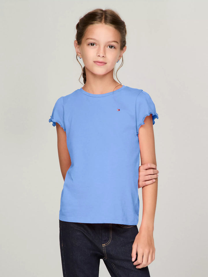 Tommy Hilfiger Kids' Ruffle-Sleeve Top