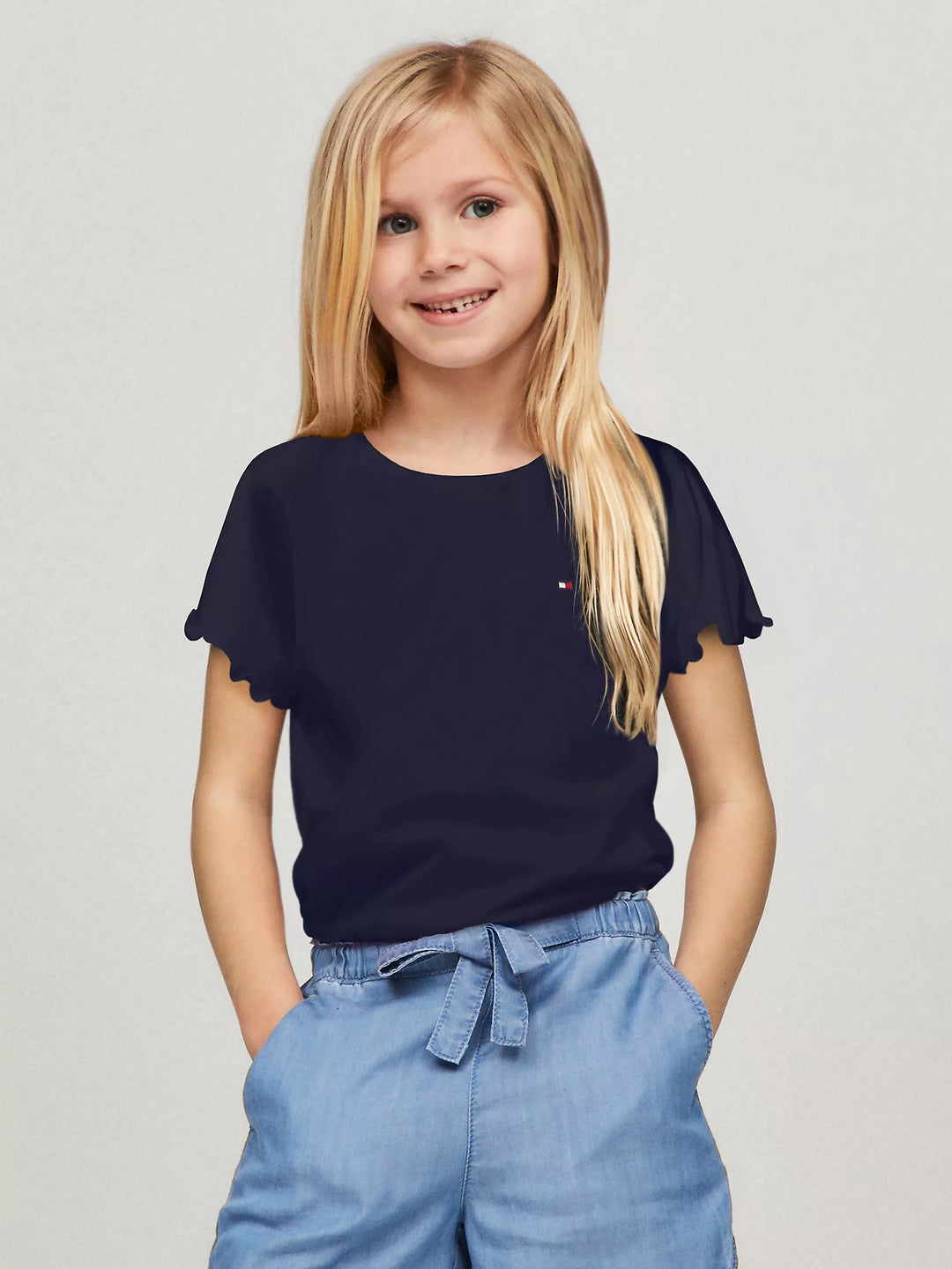 Tommy Hilfiger Kids' Ruffle-Sleeve Top