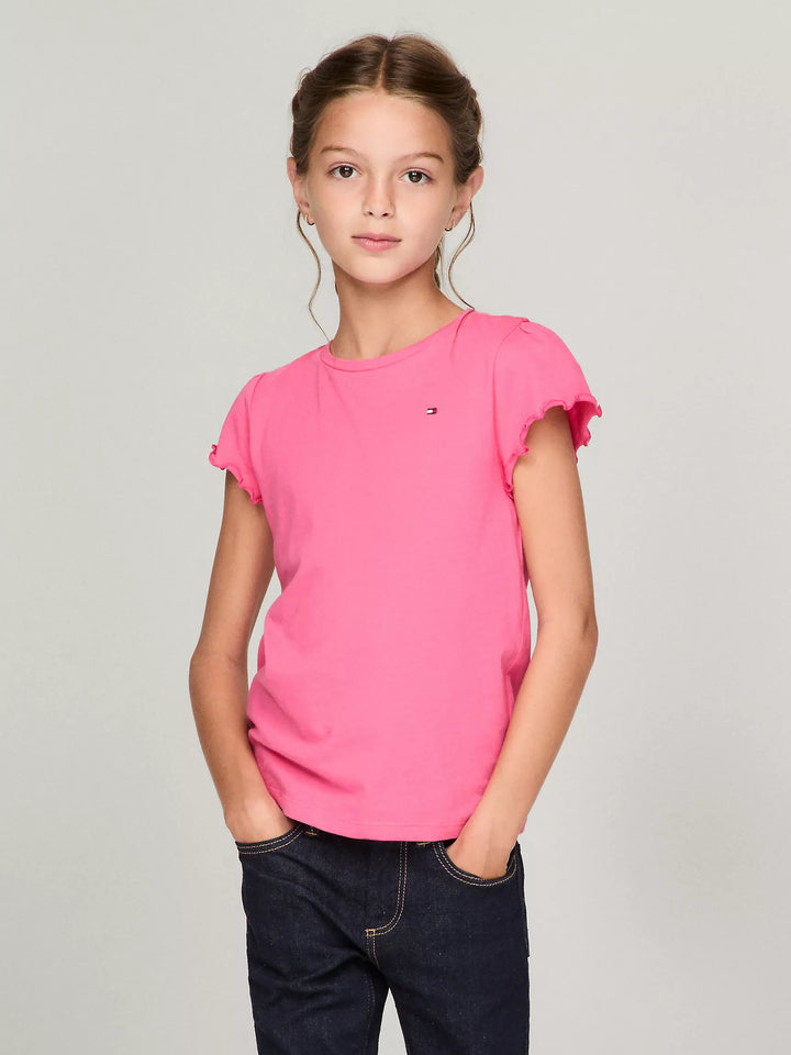 Tommy Hilfiger Kids' Ruffle-Sleeve Top