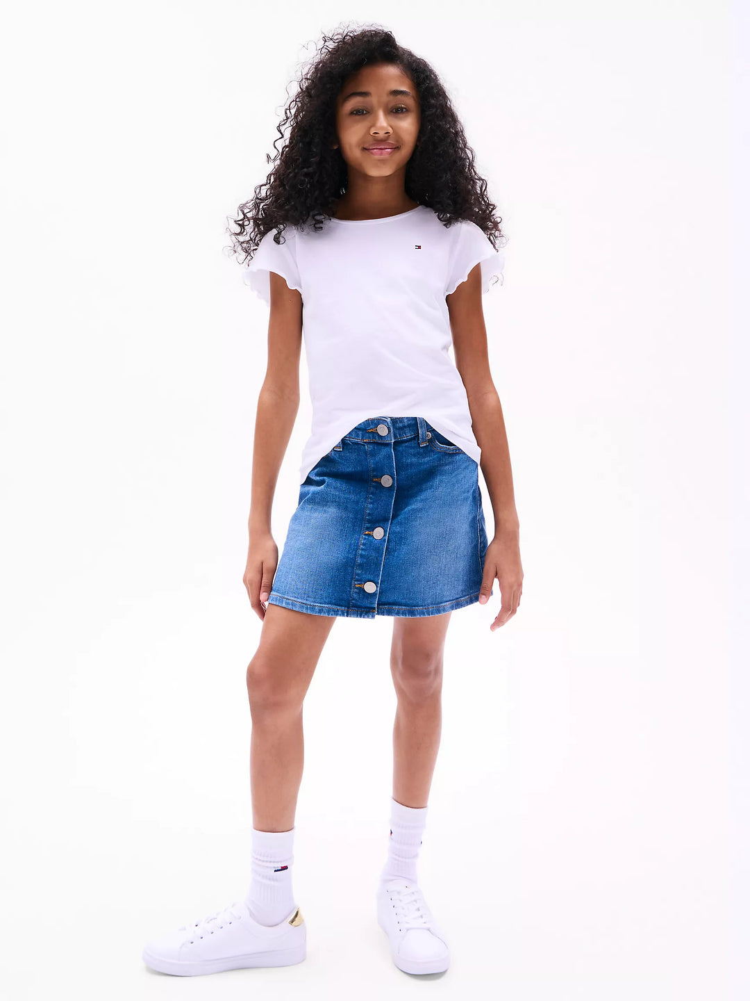 Tommy Hilfiger Kids' Ruffle-Sleeve Top