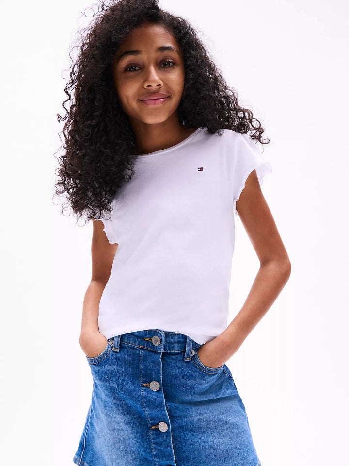 Tommy Hilfiger Kids' Ruffle-Sleeve Top