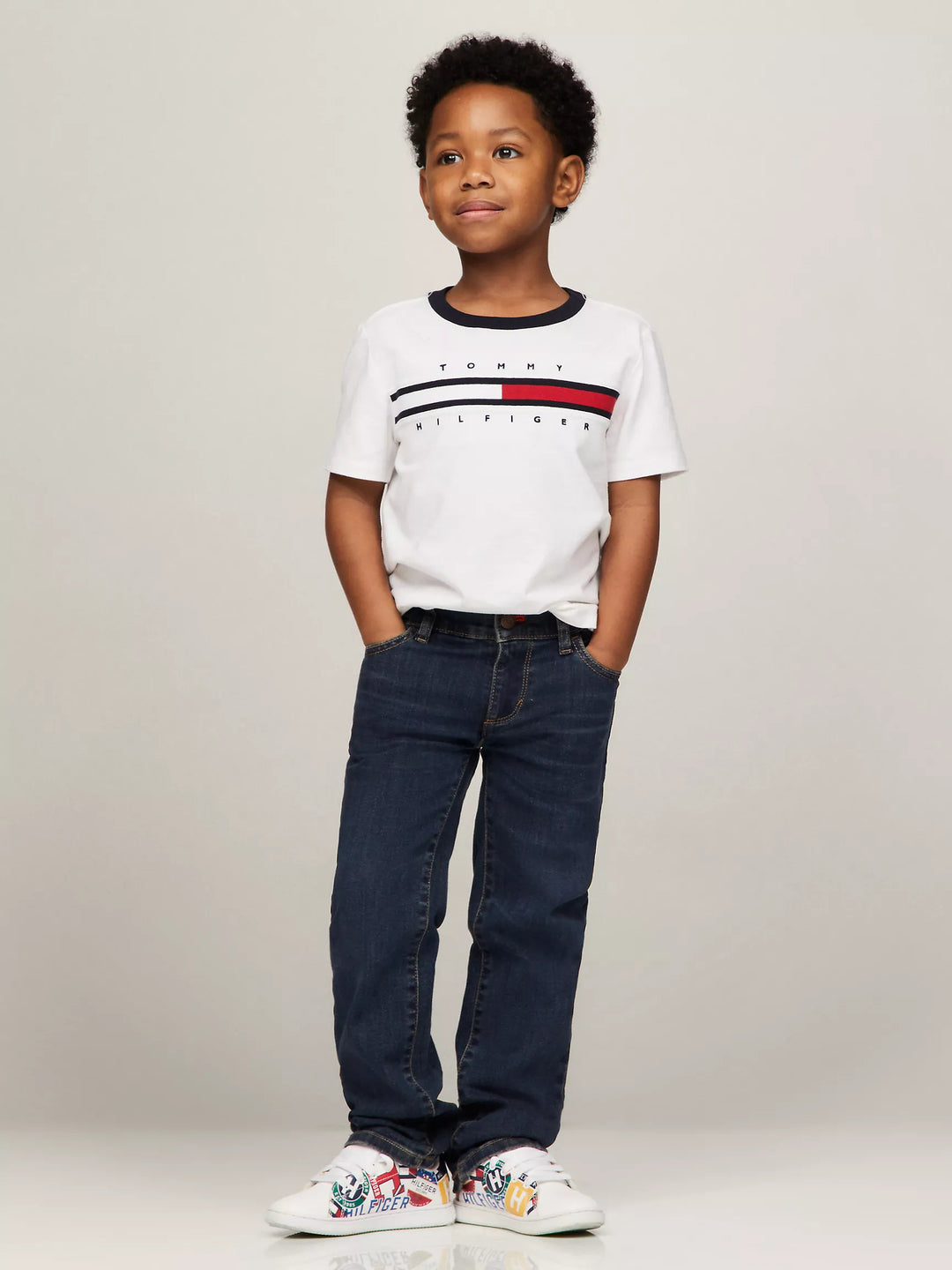 Tommy Hilfiger Kids' Flag Stripe Logo T-Shirt
