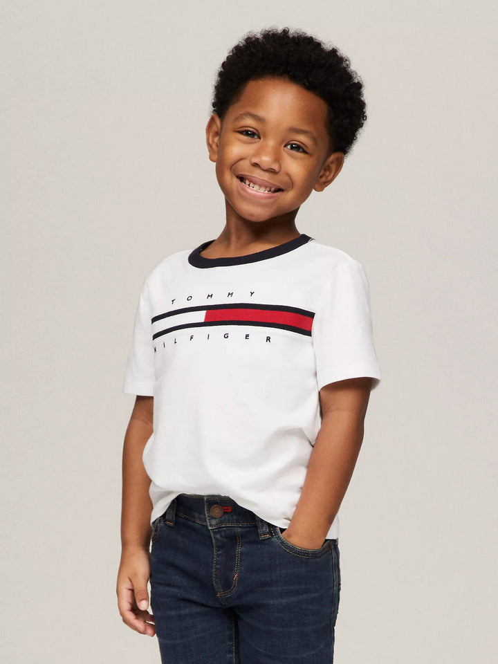 Tommy Hilfiger Kids' Flag Stripe Logo T-Shirt