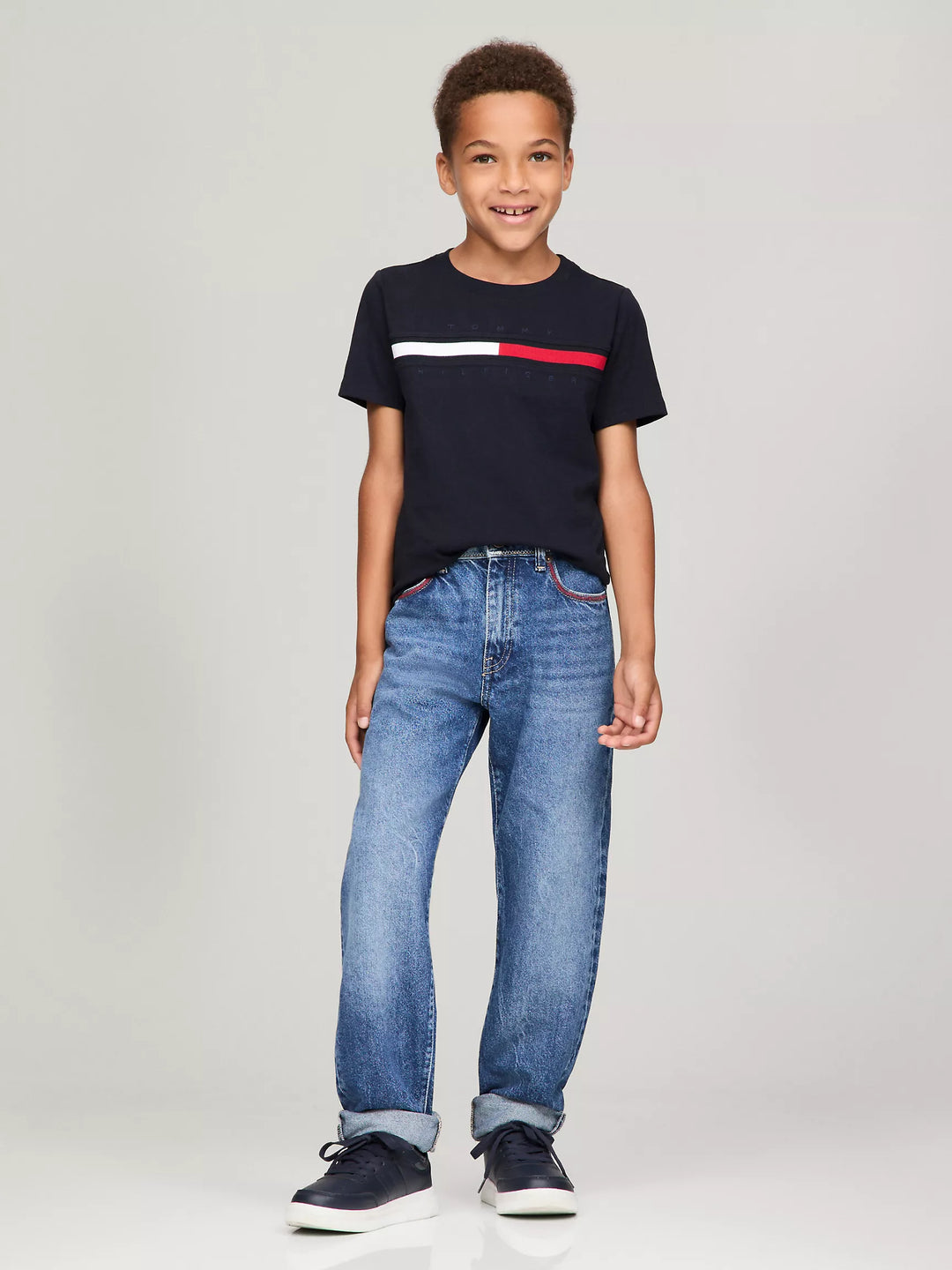 Tommy Hilfiger Kids' Flag Stripe Logo T-Shirt
