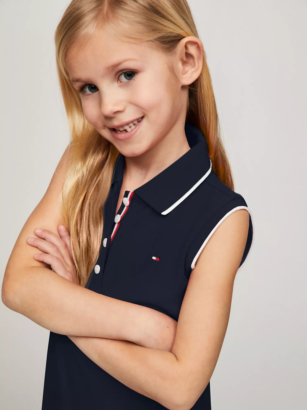 Tommy Hilfiger Kids' Sleeveless Pleated Polo Dress