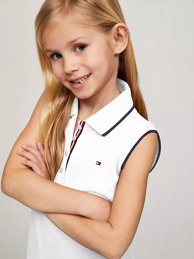 Tommy Hilfiger Kids' Sleeveless Pleated Polo Dress