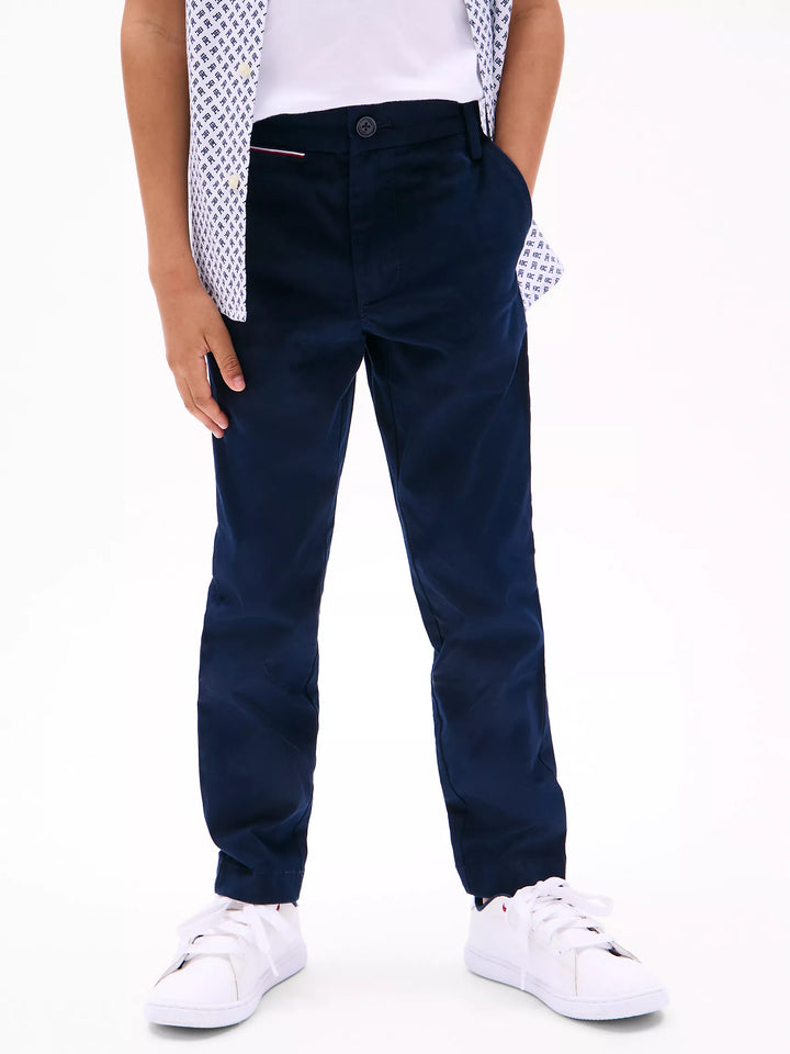Tommy Hilfiger Kids' Solid Stretch Chino