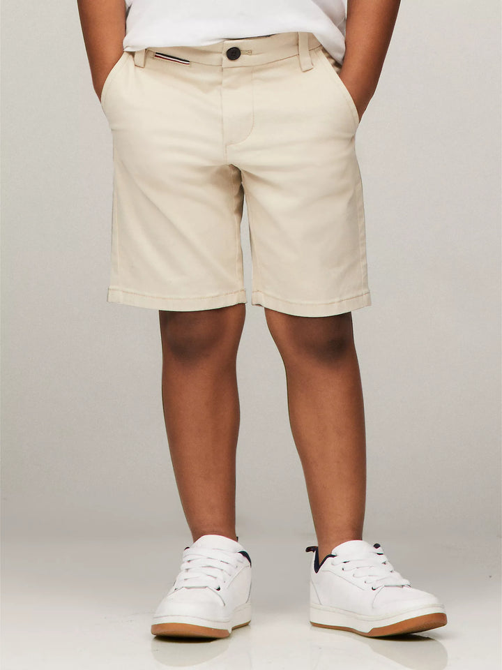 Tommy Hilfiger Kids' Solid Stretch Chino Short