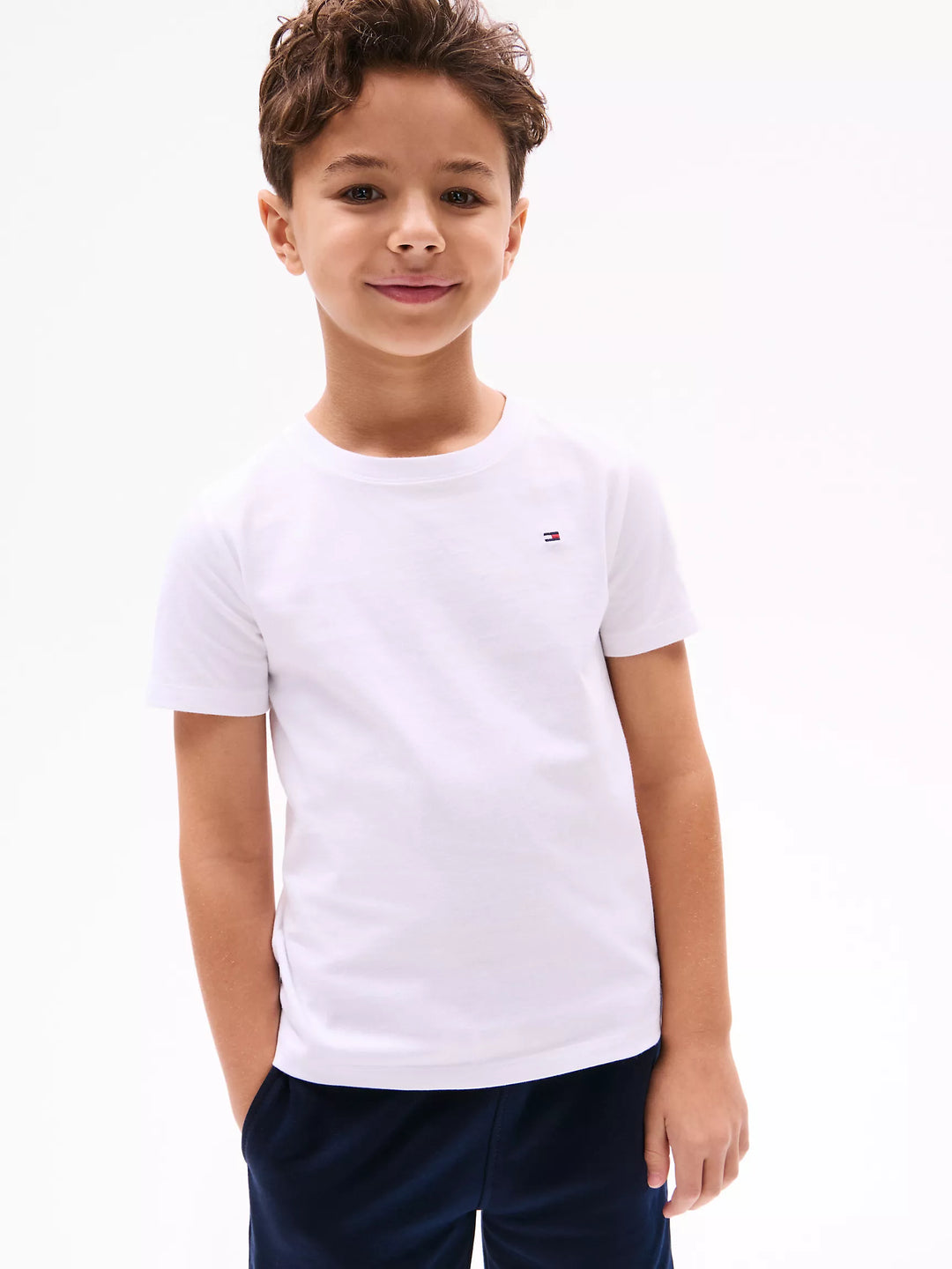Tommy Hilfiger Kids' Solid Crewneck T-Shirt