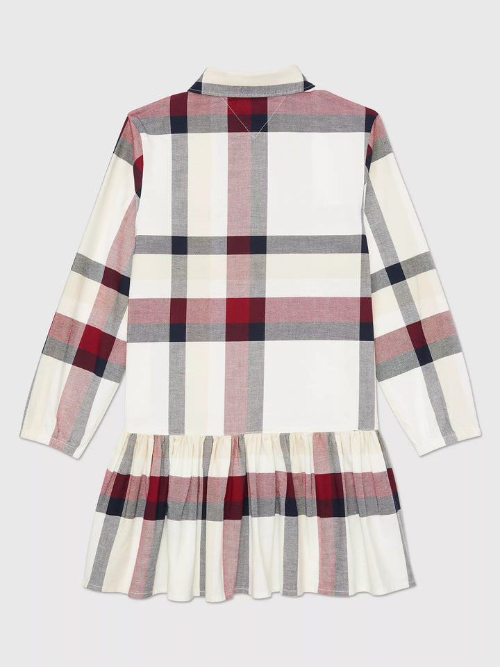 Tommy Hilfiger Kids' Check Ruffle Shirtdress