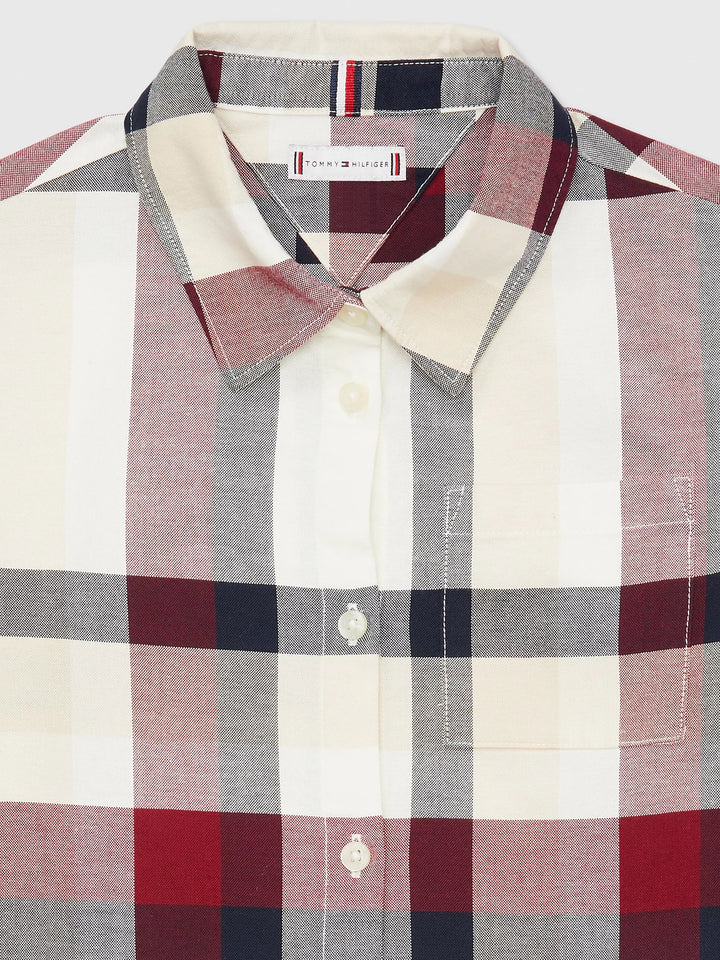 Tommy Hilfiger Kids' Check Ruffle Shirtdress