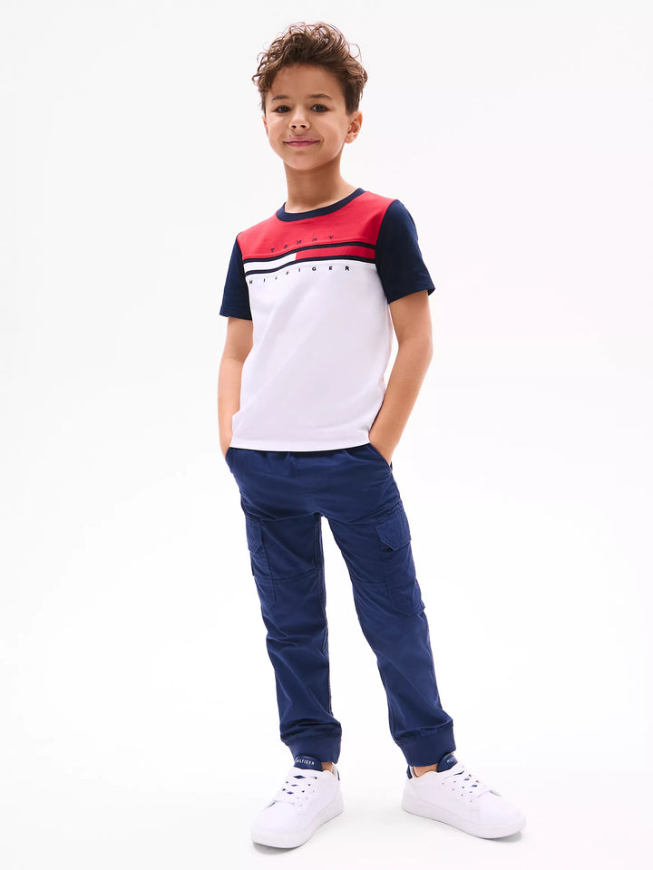Tommy Hilfiger Kids' Colorblock Flag Stripe T-Shirt