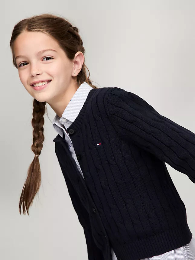 Tommy Hilfiger Kids' Cable Knit Cardigan