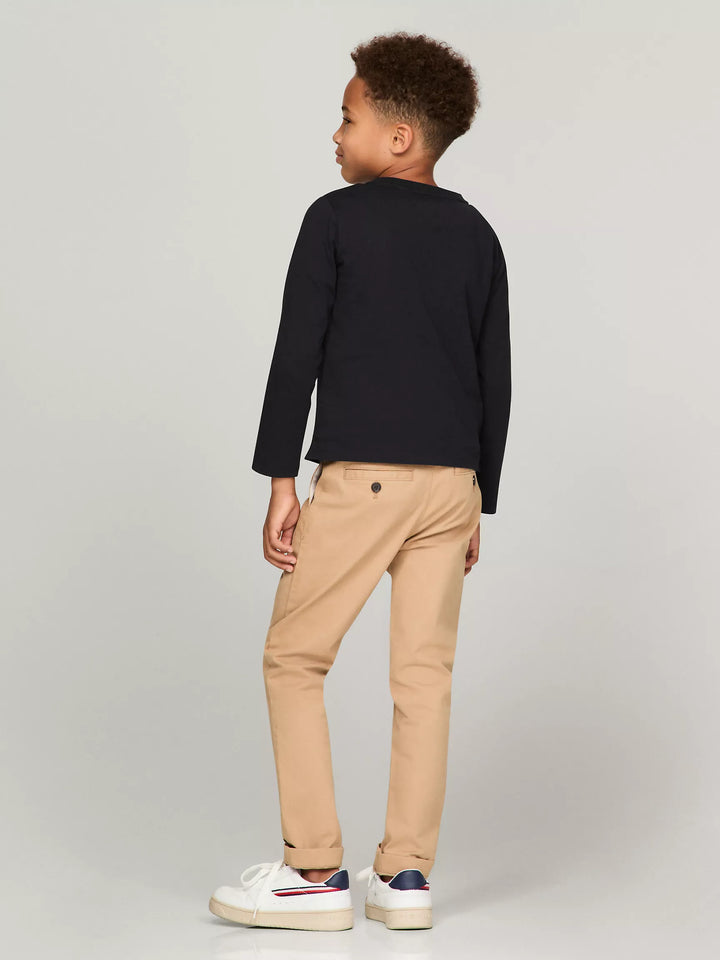Tommy Hilfiger Kids' Solid Long-Sleeve Henley