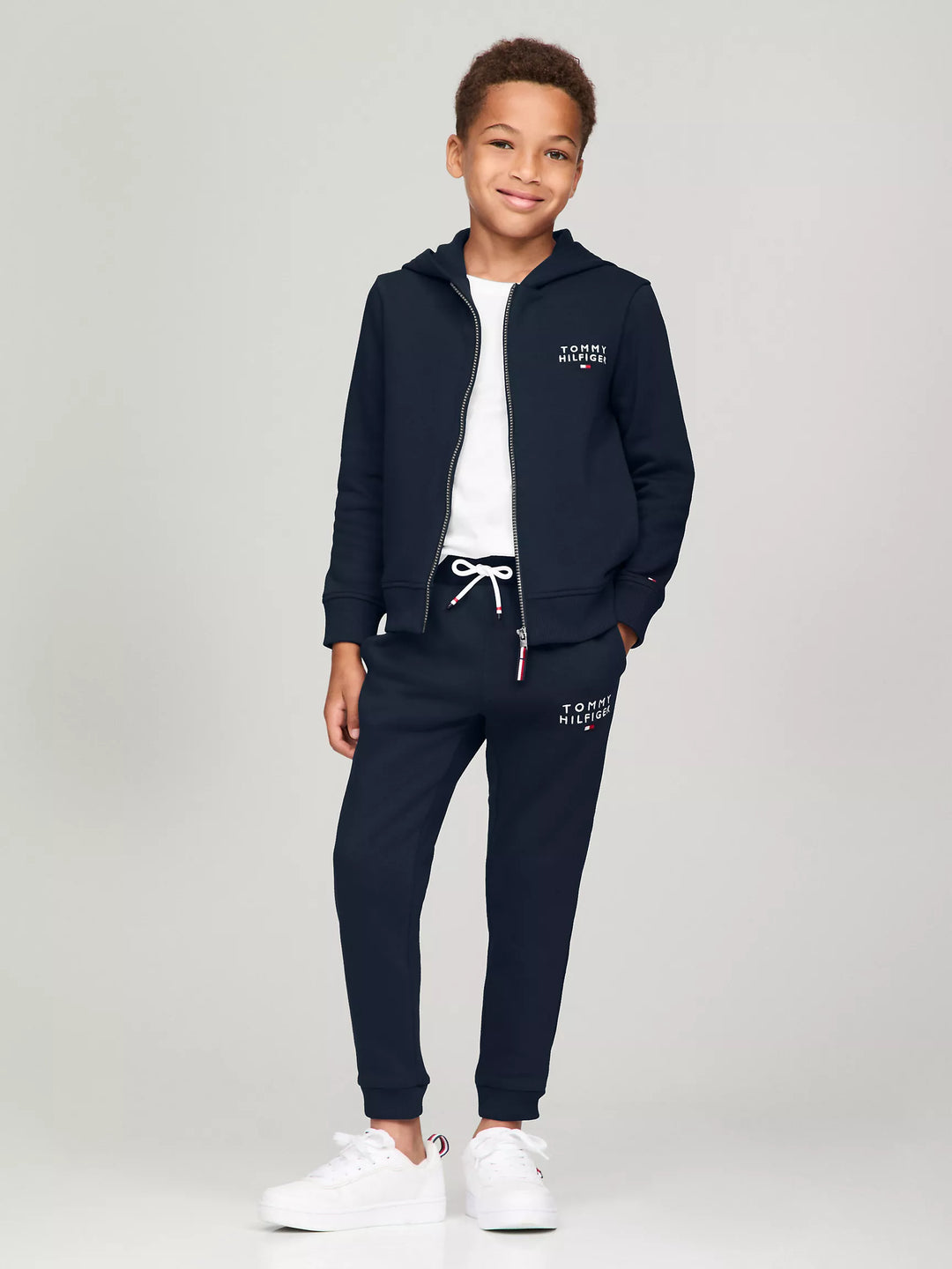 Tommy Hilfiger Kids' Hilfiger Logo Zip Hoodie