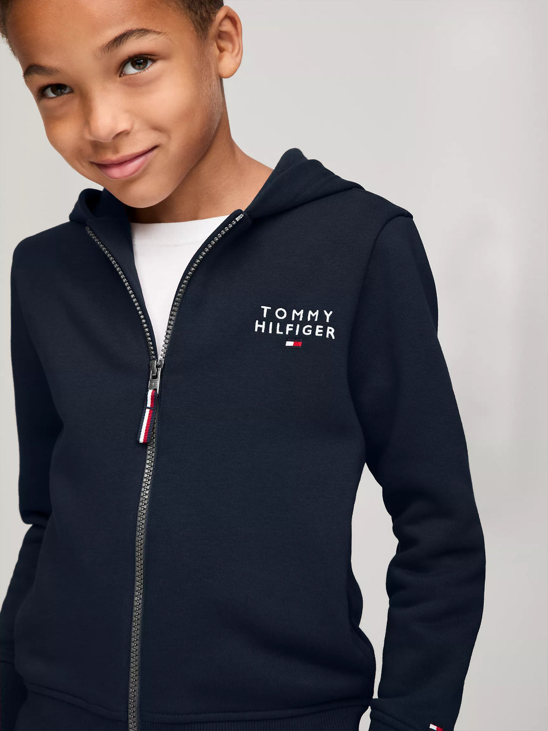 Tommy Hilfiger Kids' Hilfiger Logo Zip Hoodie