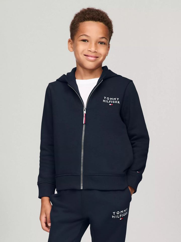 Tommy Hilfiger Kids' Hilfiger Logo Zip Hoodie