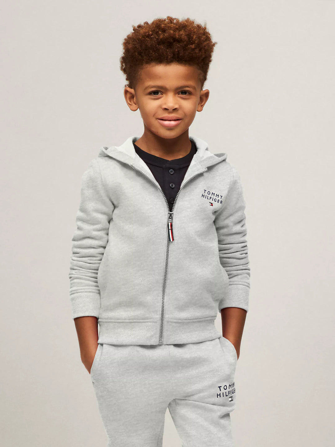Tommy Hilfiger Kids' Hilfiger Logo Zip Hoodie