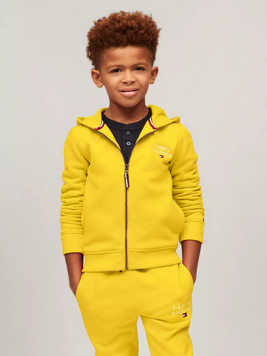 Tommy Hilfiger Kids' Hilfiger Logo Zip Hoodie