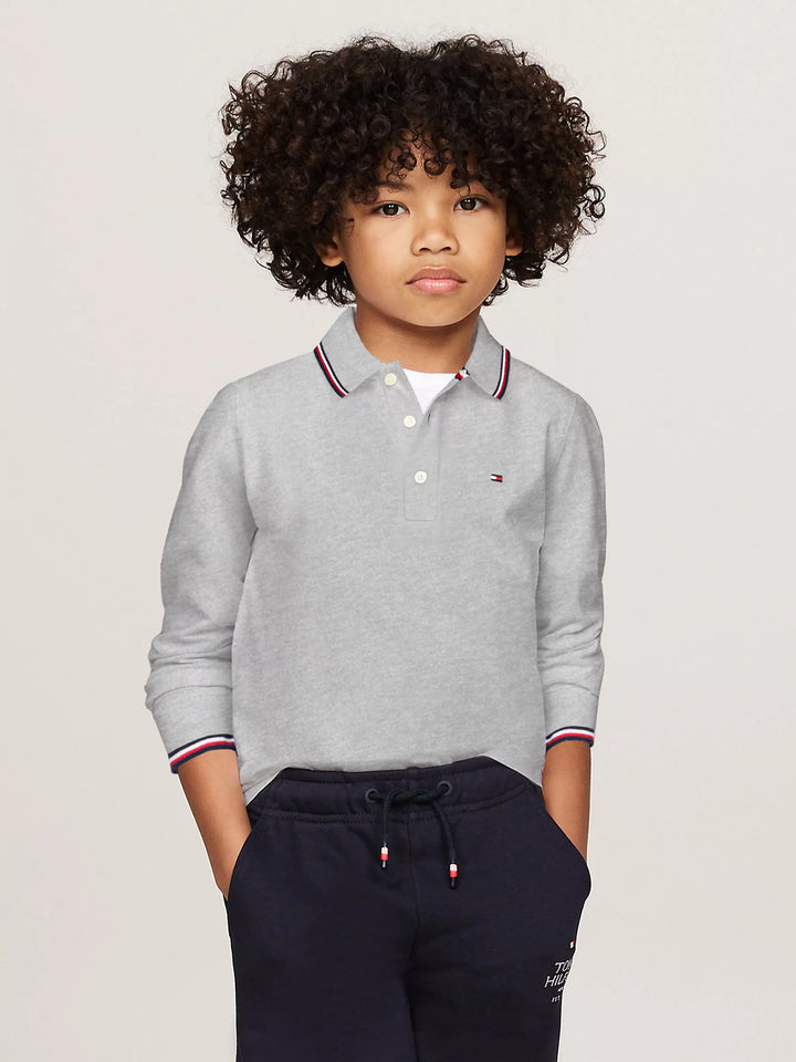Tommy Hilfiger Kids' Long-Sleeve Tommy Wicking Polo