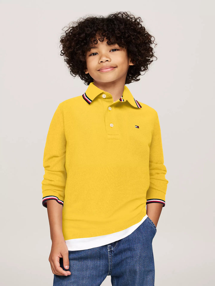 Tommy Hilfiger Kids' Long-Sleeve Tommy Wicking Polo