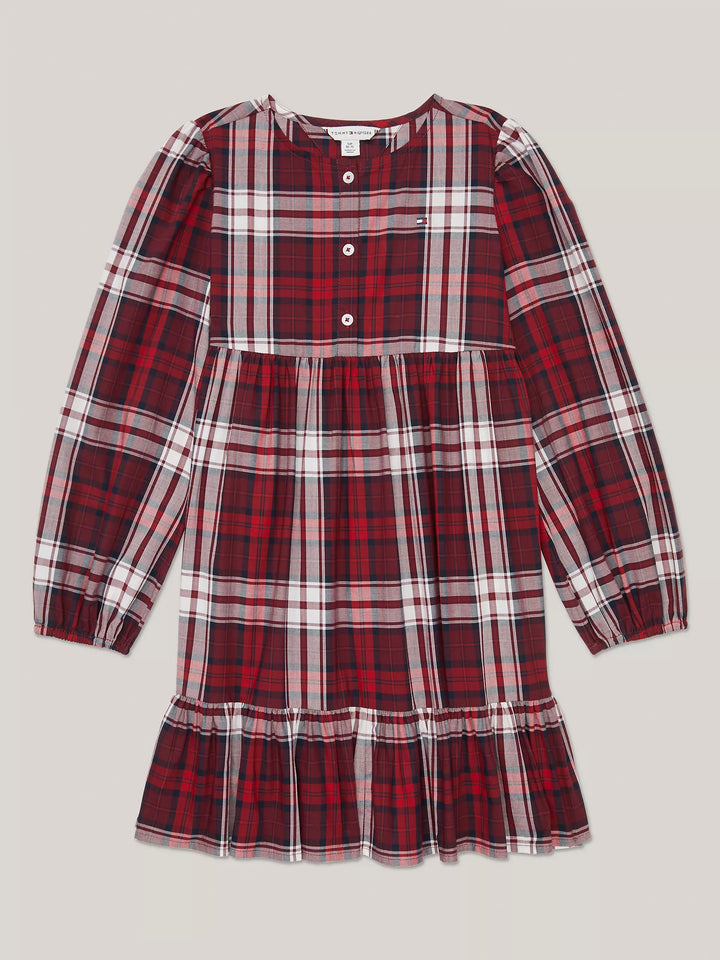 Tommy Hilfiger Kids' Tartan Tiered Dress