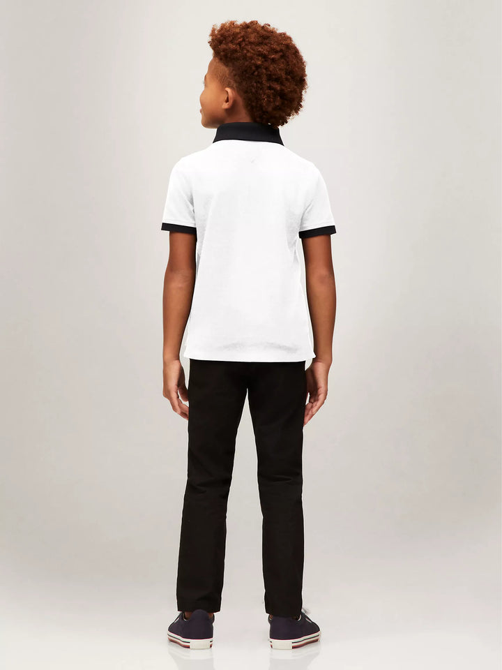 Tommy Hilfiger Kids' Short-Sleeve Flag Stripe Polo