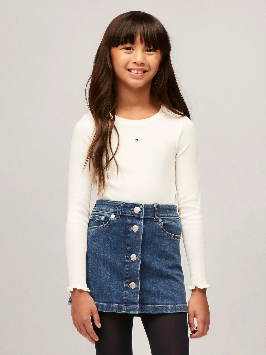 Tommy Hilfiger Kids' Long-Sleeve Ribbed Top