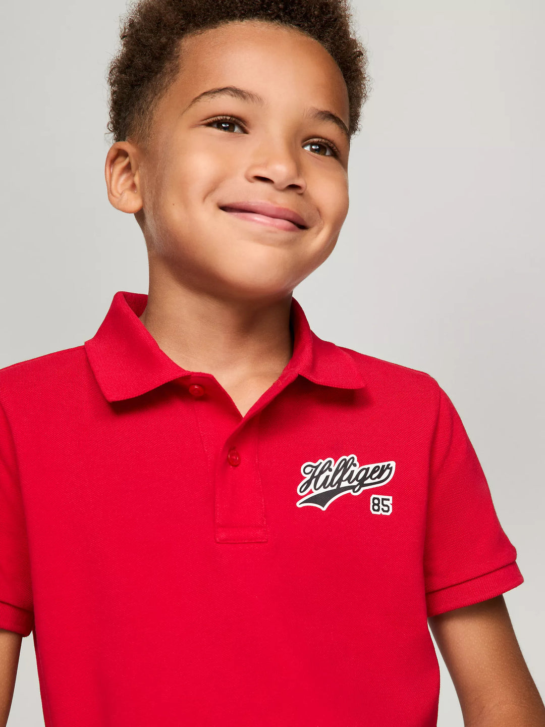 Tommy Hilfiger Kids' Short-Sleeve Script 85 Logo Polo