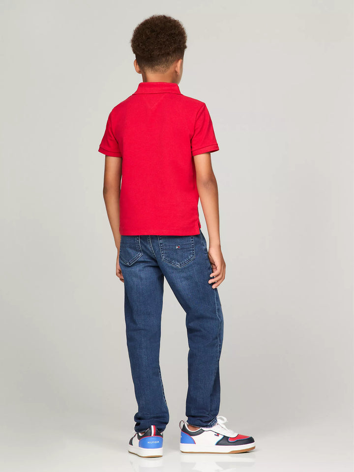 Tommy Hilfiger Kids' Short-Sleeve Script 85 Logo Polo