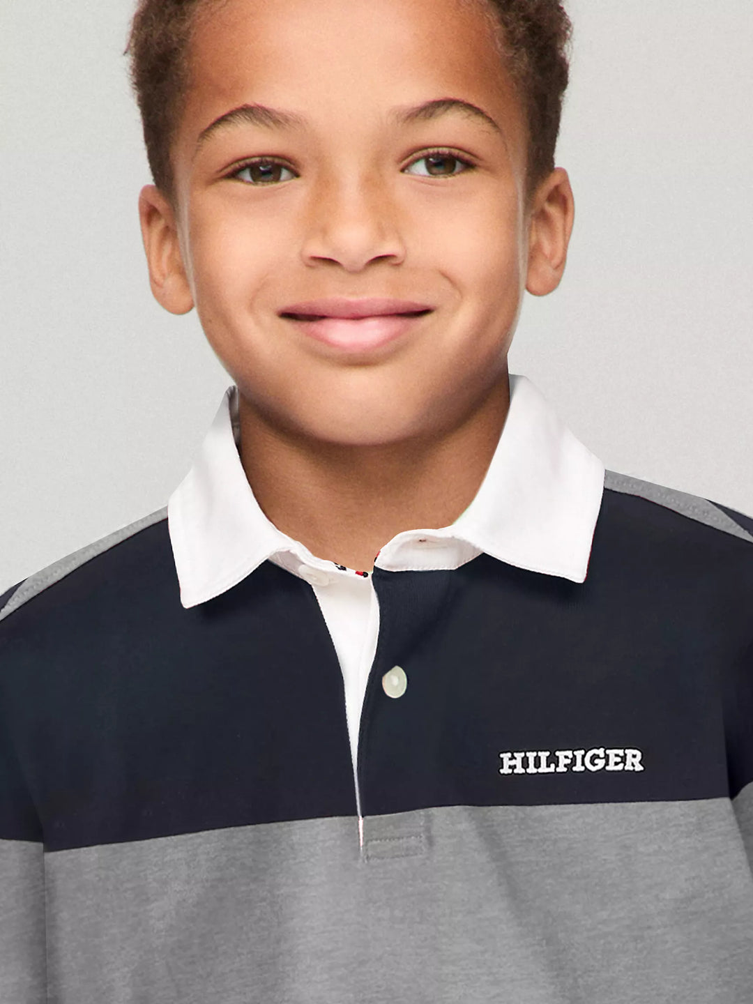 Tommy Hilfiger Kids' Long-Sleeve Rugby Stripe Polo
