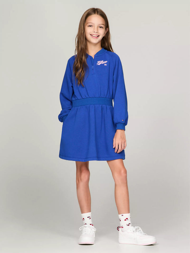 Tommy Hilfiger Kids' Sport Script Logo Raglan Dress