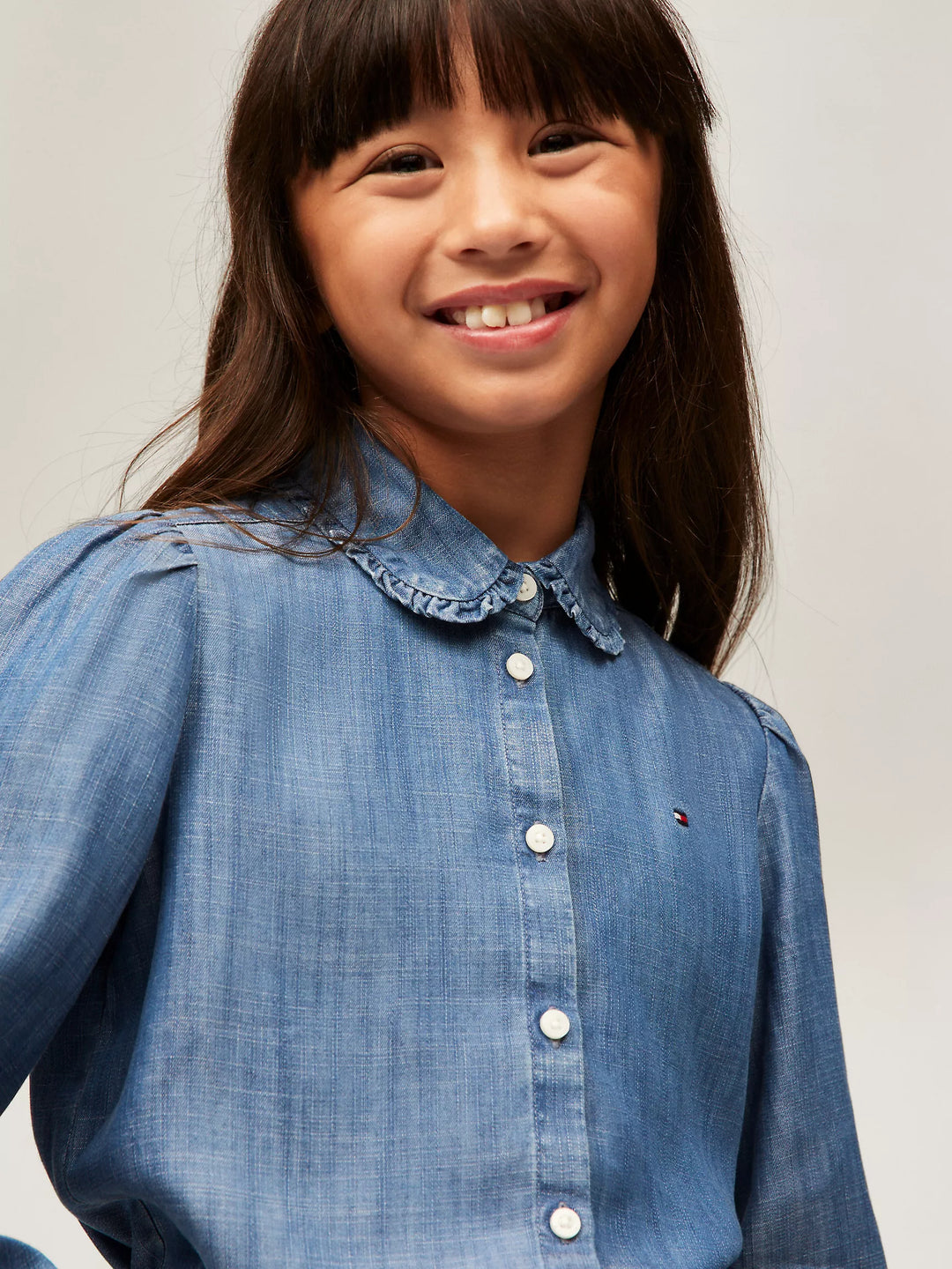 Tommy Hilfiger Kids' Ruffle-Collar Shirt